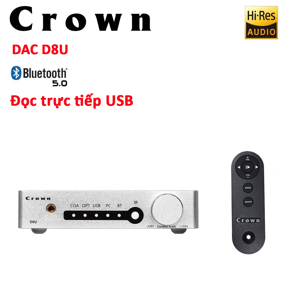 Giải mã DAC Crown D8U | Công nghệ đọc trực tiếp USB