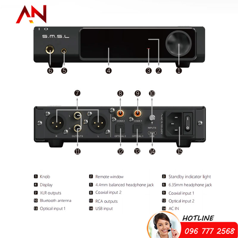 Bộ Giải Mã SMSL RAW MDA1