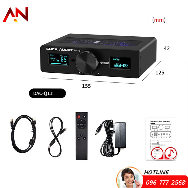 Bộ Giải mã DAC SUCA AUDIDO Q11- Trải Nghiệm Sự khác biệt giữa chip ESS và AKM