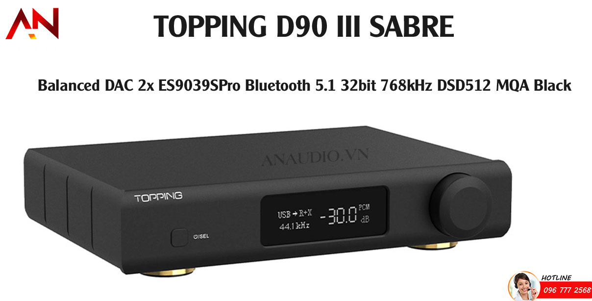 Đánh giá chi tiết TOPPING D90 III Sabre - NEW 2024: Nâng tầm trải nghiệm âm thanh của bạn