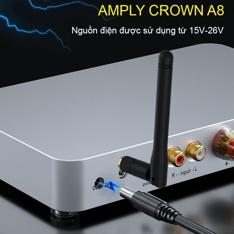 Amply cao cấp Crown A8  | Công suất mạnh mẽ