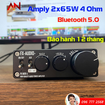 Amply FX-AUDIO 502E-L Class D Công Suất 2x65W 4 Ohm- Bluetooth 5.1