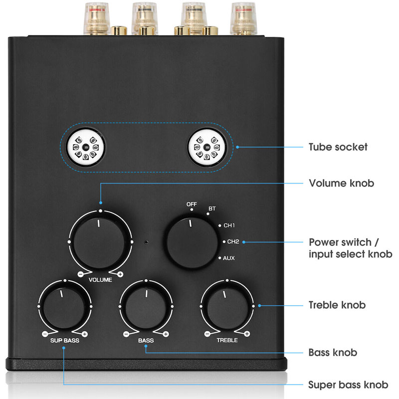 Amply SUCA TUBE T3PLUS - Công Suất 600W- Bluetooth 5.1